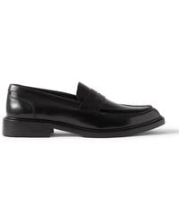 VINNY'S - Townee Leather Penny Loafers - Lyst