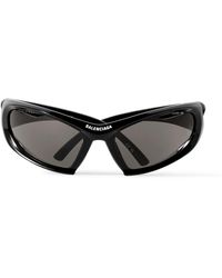 Balenciaga - Wrap-around Acetate Sunglasses - Lyst