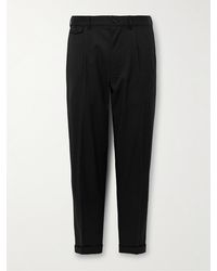 Alex Mill - Slim-fit Pleated Wool-blend Gabardine Suit Trousers - Lyst