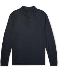Dunhill - Garment-dyed Cashmere Polo Shirt - Lyst