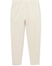 Paul Smith - Straight-leg Cotton And Linen-blend Trousers - Lyst