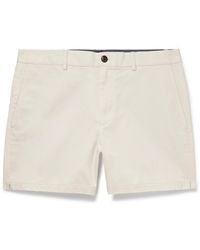 Club Monaco - Jax Straight-leg Cotton-blend Twill Shorts - Lyst
