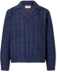 Folk - Chain Checked Cotton And Wool-blend Jacket - Lyst