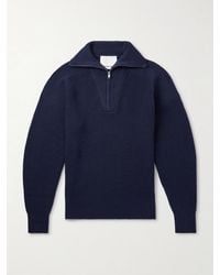 Isabel Marant - Benny Ribbed Merino Wool Half-Zip Sweater - Lyst