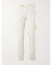 Kiton - Straight-Leg Stretch-Cotton Trousers - Lyst