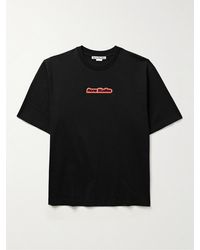 Acne Studios - T-shirt in jersey di cotone con logo applicato Extorr - Lyst