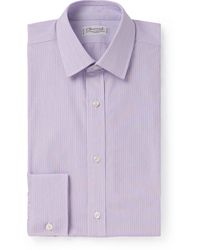 Charvet - Striped Cotton Oxford Shirt - Lyst