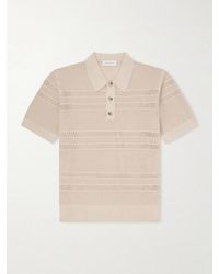 Dries Van Noten - Open-Knit Polo Shirt - Lyst
