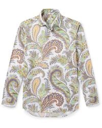 Etro - Paisley Cotton Poplin Shirt - Lyst