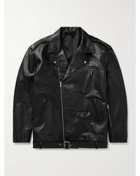 Rick Owens - Luke Stooges Leather Biker Jacket - Lyst
