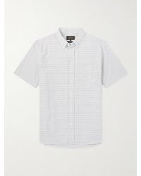 Beams Plus - Button-Down Collar Checked Cotton Shirt - Lyst