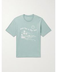 Hartford - T-shirt in jersey di cotone fiammato con stampa Fun Sun - Lyst