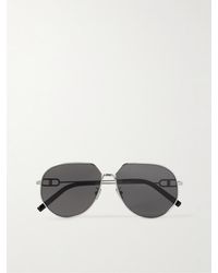 Dior - Cd Link A1u Round-frame Silver-tone Sunglasses - Lyst