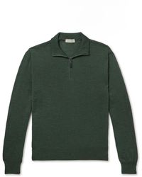 Canali - Slim-fit Wool Half-zip Sweater - Lyst
