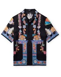 Versace - Silk Shirt With "Coral Theatre" Print - Lyst