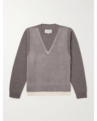 Maison Margiela - Fused Brushed Virgin Wool Sweater - Lyst