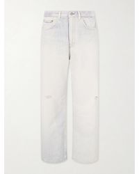 Our Legacy - Third Cut Straight-leg Distressed Printed Jeans - Lyst