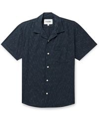 Corridor NYC - Camp-collar Cotton-jacquard Shirt - Lyst
