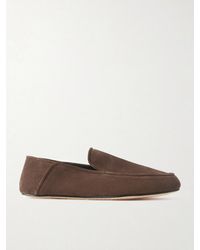 George Cleverley - Mayfair Ii Collapsible-Heel Suede Loafers - Lyst
