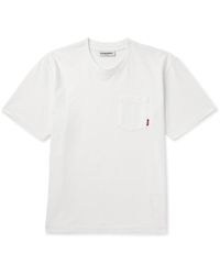 CHERRY LA - Logo-appliquéd Garment-dyed Cotton-jersey T-shirt - Lyst