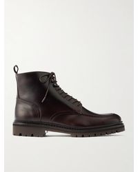 MR P. - Commander Shearling-Lined Leather Lace-Up Boots - Lyst