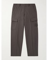 Stone Island - Ghost Straight-Leg Logo-Appliquéd Cotton Cargo Trousers - Lyst