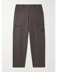 Stone Island - Ghost gerade geschnittene Cargohose aus Baumwolle mit Logodetail - Lyst