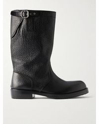 Dries Van Noten - Grained Leather Boots - Lyst