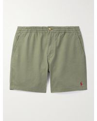 Polo Ralph Lauren - Shorts a gamba dritta in twill di cotone stretch con logo ricamato - Lyst