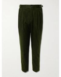 MR P. - Slim-Fit Straight-Leg Cotton And Cashmere-Blend Corduroy Tuxedo Trousers - Lyst