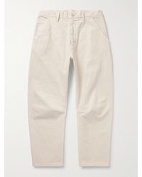 Nili Lotan - Emir Straight-leg Cotton-blend Twill Trousers - Lyst
