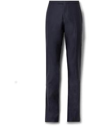 Boglioli - Slim-fit Satin-trimmed Wool-blend Tuxedo Trousers - Lyst