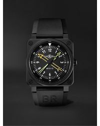 Bell & Ross - Br 03-92 Radiocompass Limited Edition Automatic 42mm Ceramic And Rubber Watch - Lyst