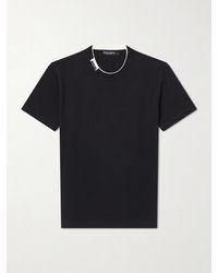 Dolce & Gabbana - Logo-Appliquéd Cotton-Jersey T-Shirt - Lyst