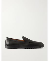 Tod's - Full-grain Leather Penny Loafers - Lyst
