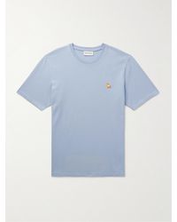 Maison Kitsuné - T-shirt in jersey di cotone con logo applicato Chillax Fox - Lyst