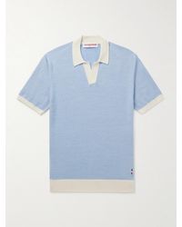 Orlebar Brown - Horton Slim-Fit Wool And Cotton-Blend Polo Shirt - Lyst