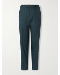 MR P. - Slim-Leg Wool And Silk-Blend Suit Trousers - Lyst