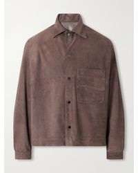 STÒFFA - Wave Suede Jacket - Lyst