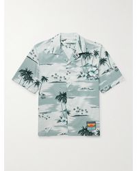 Maison Kitsuné - Resort Camp-collar Logo-appliquéd Printed Cotton-voile Shirt - Lyst