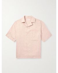 Loro Piana - Federico Camp-collar Linen Shirt - Lyst