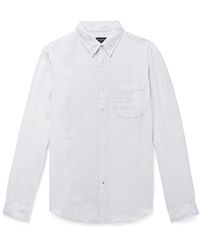 Club Monaco - Button-down Collar Linen Shirt - Lyst