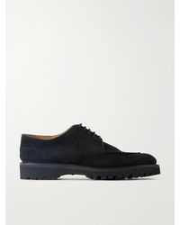John Lobb - Land Suede Derby Shoes - Lyst