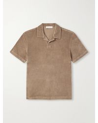 Orlebar Brown - Cotton-terry Polo Shirt - Lyst