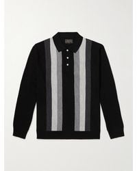 Beams Plus - Striped Wool Polo Shirt - Lyst