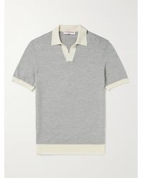Orlebar Brown - Horton Wool And Cotton-blend Polo Shirt - Lyst