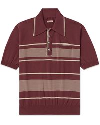 Kapital - Carol Striped Cotton-blend Polo Shirt - Lyst