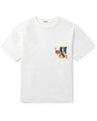 Bode - Portrait Logo-embroidered Printed Cotton-jersey T-shirt - Lyst
