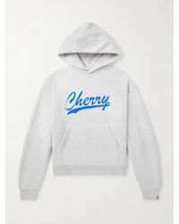 CHERRY LA - Logo-print Cotton-blend Jersey Hoodie - Lyst