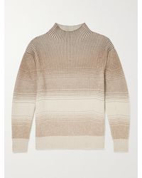Loro Piana - Ribbed Virgin Wool Mock-neck Sweater - Lyst